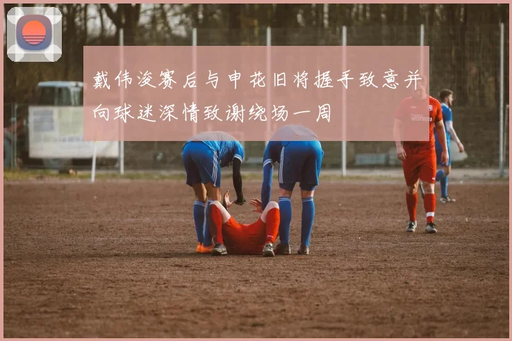 戴伟浚赛后与申花旧将握手致意并向球迷深情致谢绕场一周